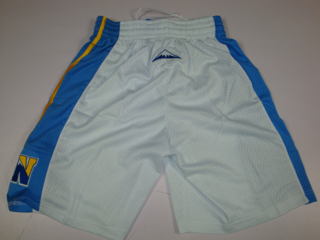  NBA Denver Nuggets Swingman White Shorts